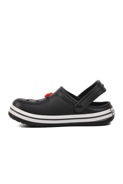 Aspor Siyah Beyaz Kadın Sabo Terlik - Resim 2