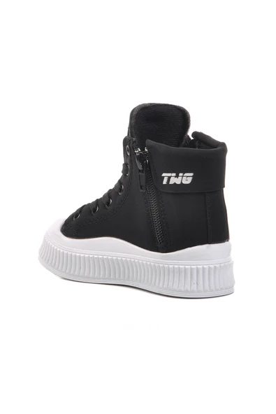 Walkway Siyah Beyaz Unisex İçi Polarlı Çocuk Bot - 4