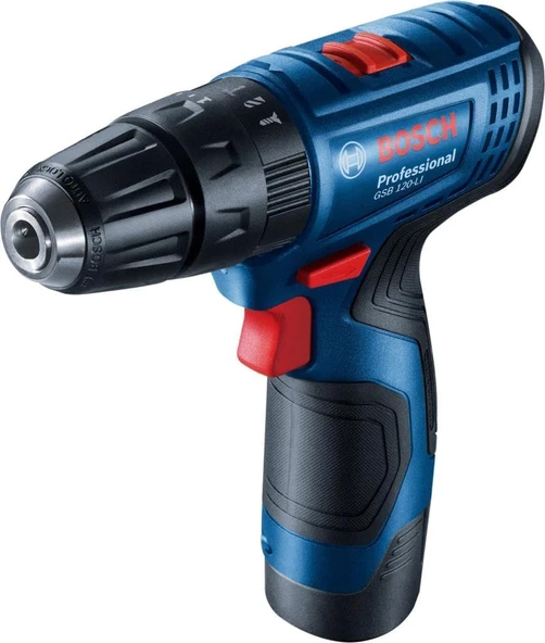 Bosch Professional GSB 120-LI 2.0Ah Çift Akülü Delme Vidalama Makinesi - 06019G8100 - 2
