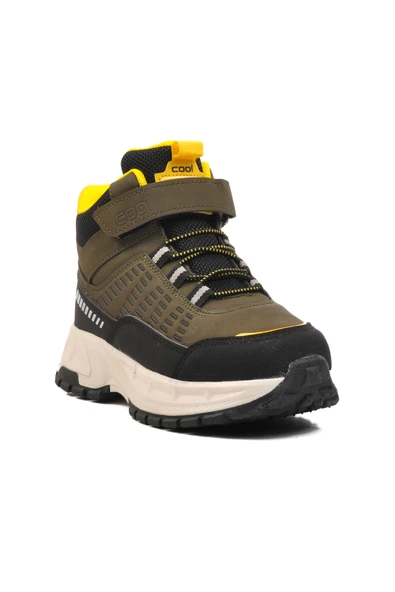 Aspor Haki Yeşil Poliüretan Çocuk Trekking ve Outdoor Bot - 3