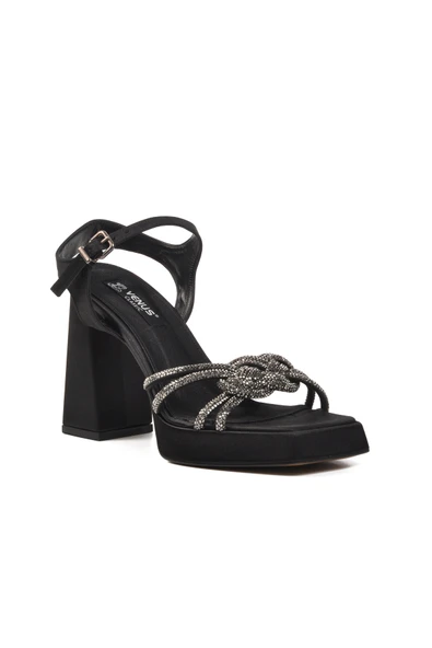 Venüs Siyah Kadın Abiye Ayakkabı - 3