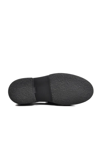 Aspor Siyah Rugan Hakiki Deri Erkek Loafer Ayakkabı - 5