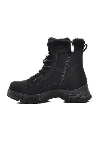 Aspor Siyah Zümrüt İçi Polarlı Kız Çocuk Bot - 2