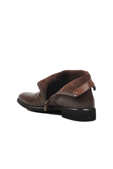 Aspor Kahve Hakiki Deri Klasik Erkek Bot - 4