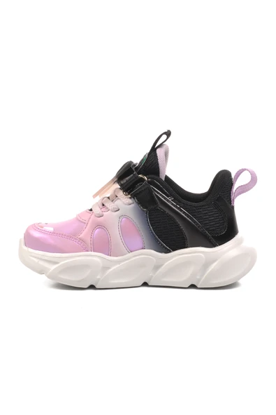 Pepino Lila Siyah Kız Çocuk Spor Ayakkabı - Resim 2