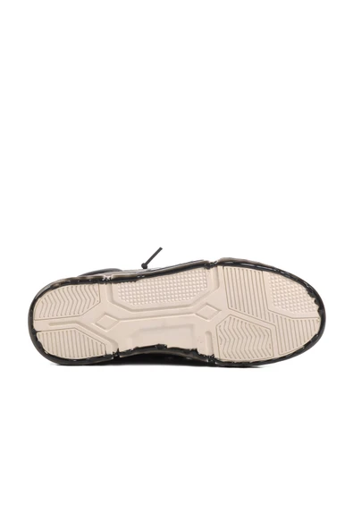 Guja Siyah Hakiki Deri Bilek Boy Erkek Sneaker - 5
