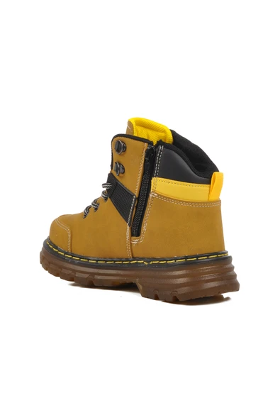 Aspor Sarı Fermuarlı Unisex Çocuk Bot - 4