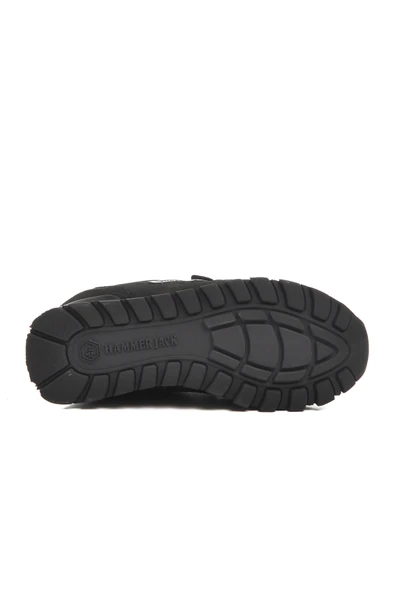 Hammer Jack Siyah Suni Deri Çocuk Sneaker - 5