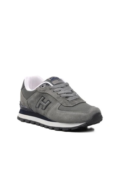 Hammer Jack Gri Suni Deri Unisex Sneaker - 3
