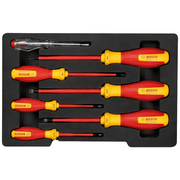 Bosch Professional VDE Tornavida Seti SL/PH 7 Parça - 1600A02NF7 - 2