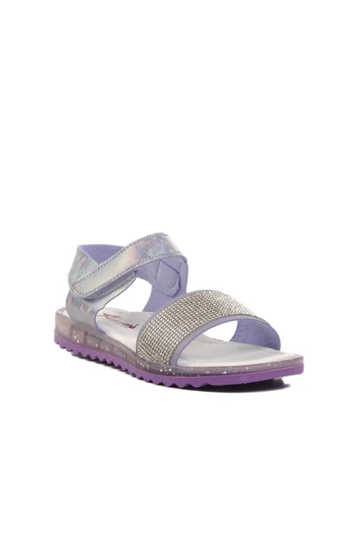 Aspor Lila Simli Ortopedik Kız Çocuk Sandalet - Resim 3