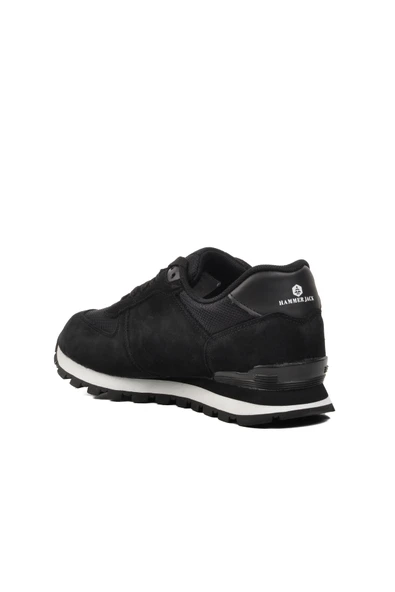 Hammer Jack Siyah Suni Deri Erkek Sneaker - 4