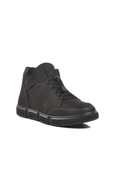 Hammer Jack Siyah Nubuk Su Geçirmez Erkek Casual Ayakkabı - Resim 3