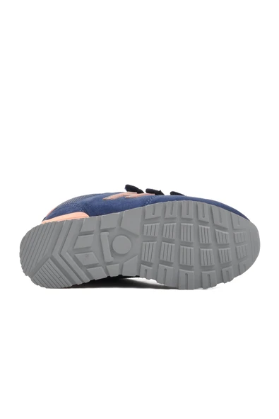 Hammer Jack Mavi İndigo Pudra Suni Deri Çocuk Sneaker - 5