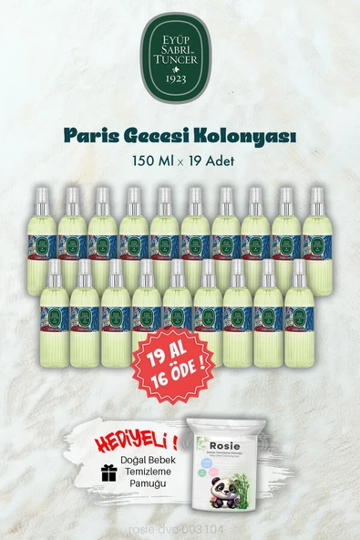 19 AL 16 ÖDE 150 ML Paris Gecesi Kolonyası ve ROSIE Hediye ürün görseli