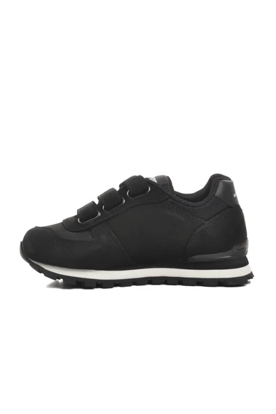 Hammer Jack Siyah Suni Deri Çocuk Sneaker - 2
