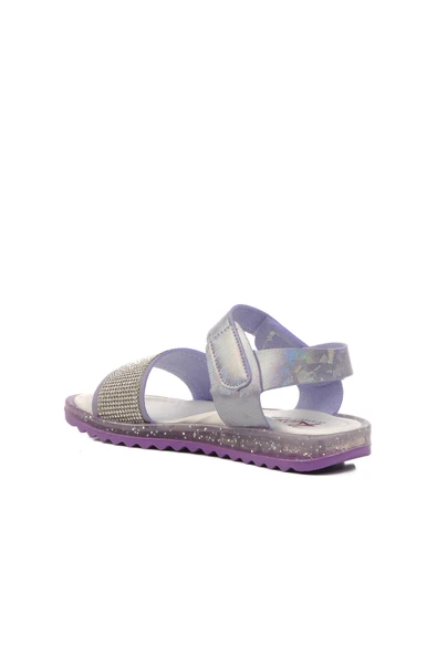 Aspor Lila Simli Ortopedik Kız Çocuk Sandalet - Resim 4