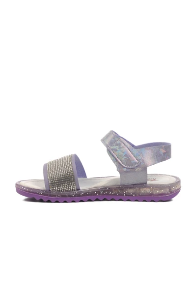 Aspor Lila Simli Ortopedik Kız Çocuk Sandalet - Resim 2