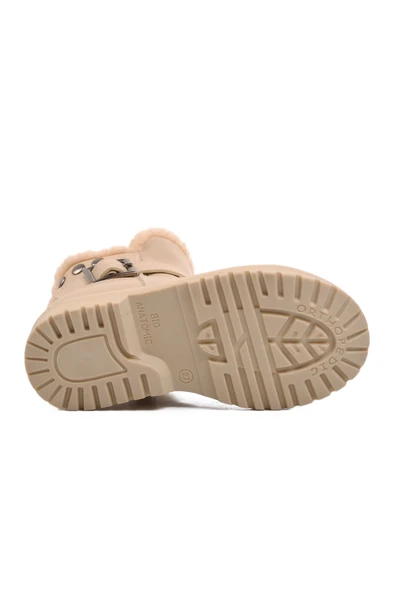 Aspor Bej Poliüretan Kız Çocuk Bot - 5