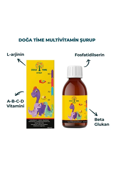 DOĞA TİME KİDS MULTİVİTAMİN ŞURUP 150 ML