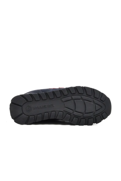 Hammer Jack Lacivert Kırmızı Suni Deri Çocuk Sneaker - 5