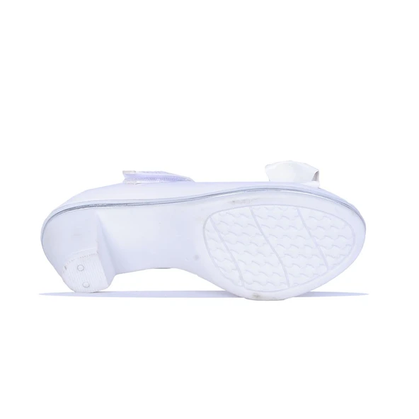 Alens Lunedi Beyaz Rugan 4Cm Topuklu Kız Çocuk Ayakkabı - 4