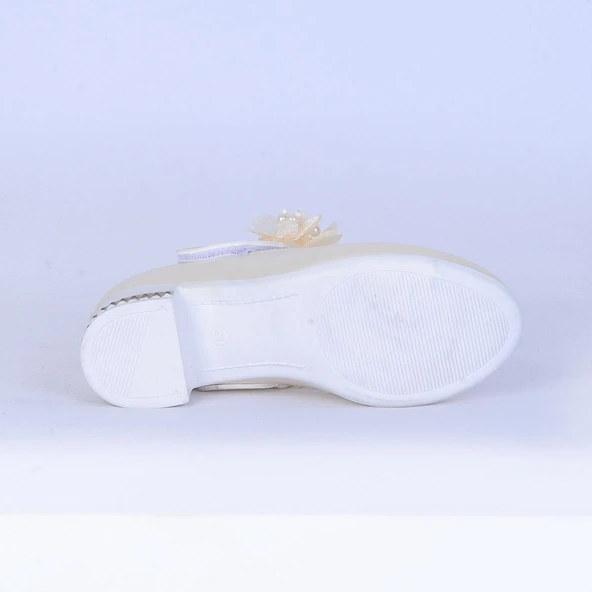 Ayakcenter 26-Herbebe Fırfırlı 3Cm Kız Çocuk Topuklu Ayakkabı - 4