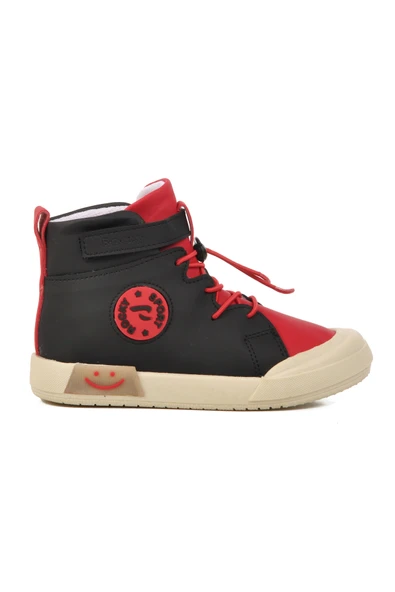 Walkway Siyah Kırmızı Çocuk Hi Sneaker Ayakkabı