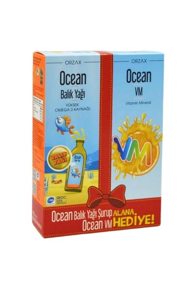 OCEAN PORTAKAL ŞURUP 150 ML + OCEAN VM ŞURUP 150 ML