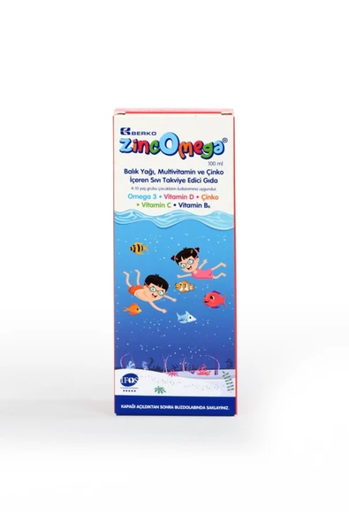 ZİNCOMEGA BALIK YAĞI ŞURUBU 100 ML