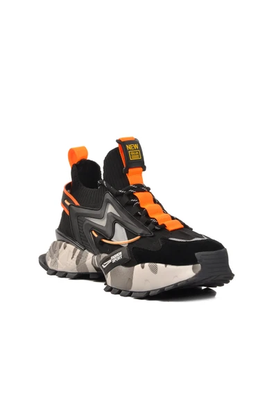 Guja Siyah Polyester Karışımlı Erkek Spor Ayakkabı - 3