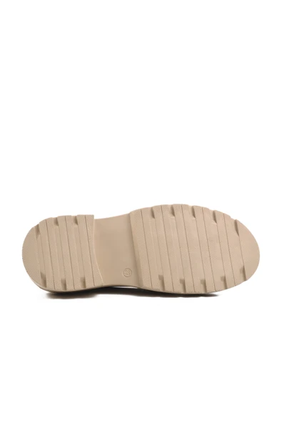 Aspor Bej Cilt Kadın Günlük Loafer Ayakkabı - 5