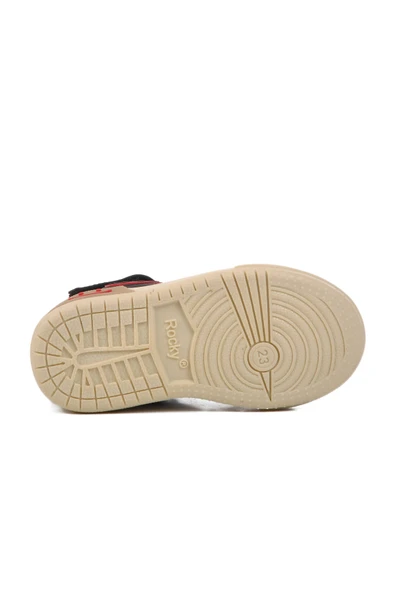 Walkway Siyah Kırmızı Çocuk Hi Sneaker Ayakkabı - 5