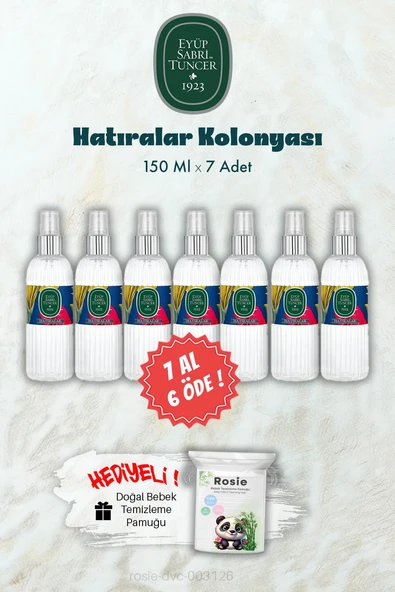 Hatıralar Kolonyası 150 ML 7 AL 6 ÖDE ve ROSIE Hediye ürün görseli