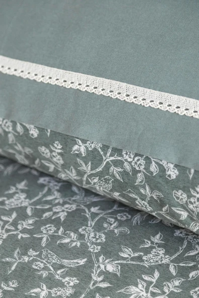 Apricitas HOME Çift Kişilik Krep Nevresim Takımı Galvın Olıve - Nevresım - 2