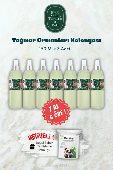 Yağmur Ormanları Kolonyası 150 ML 7 AL 6 ÖDE ve ROSIE Hediye ürün görseli
