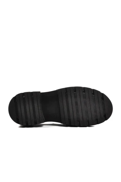 Aspor Siyah Cilt Kadın Günlük Loafer Ayakkabı - 5