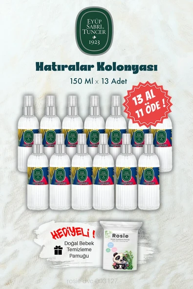 150 ML 13 AL 11 ÖDE Hatıralar Kolonyası ve ROSIE Hediye ürün görseli