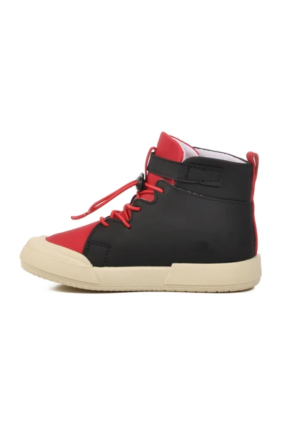 Walkway Siyah Kırmızı Çocuk Hi Sneaker Ayakkabı - 2
