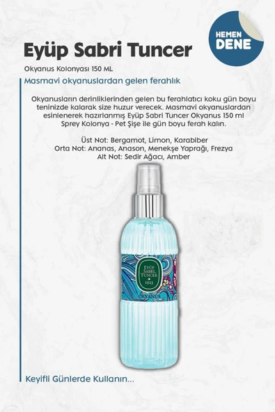 Eyüp Sabri Tuncer Okyanus Kolonyası 150 ML - Resim 2