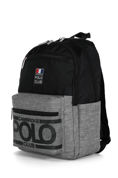 Cambridge Polo Club Siyah Unisex Sırt Çantası - 3