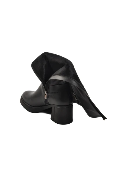 Pierre Cardin Siyah Kadın Topuklu Çizme - 4