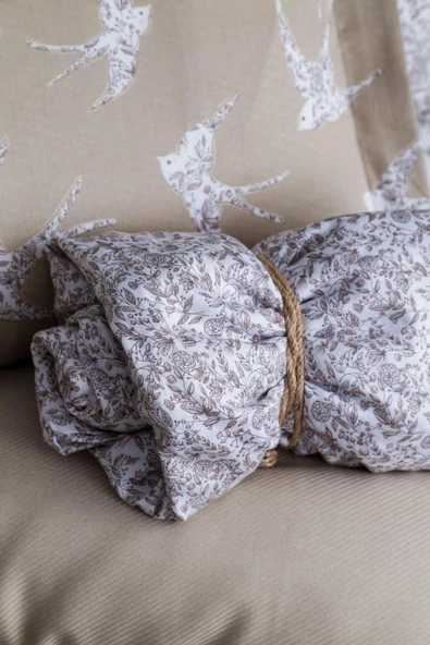 Apricitas HOME Çift Kişilik Bambu Pıke Set Freely Bej - Nevresımlı Pıke Takımı - 2