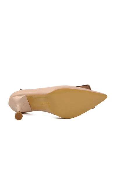 Pierre Cardin Krem Kadın Topuklu Ayakkabı - 5
