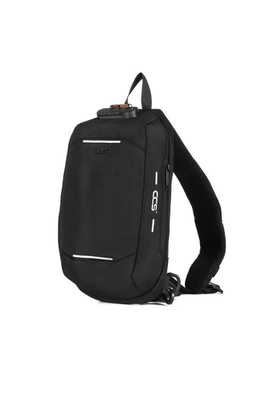 Ççs Siyah Unisex Omuz Çantası - 3