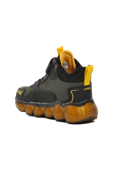 Aspor Haki Yeşil Cırtlı Unisex Çocuk Sneaker - 4