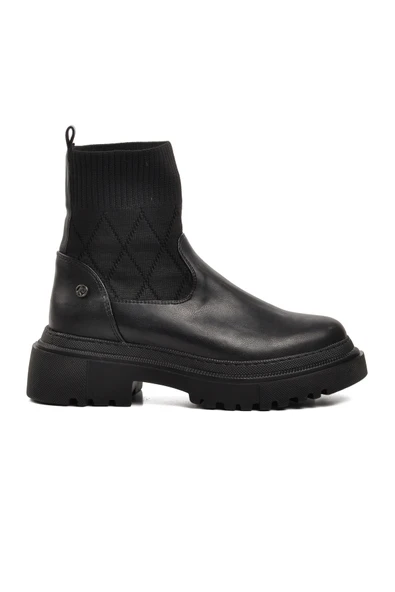Pierre Cardin Siyah Suni Deri Kadın Chelsea Bot ürün görseli