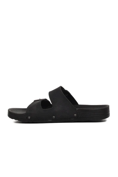 Pierre Cardin Siyah Nubuk Erkek Terlik - 2