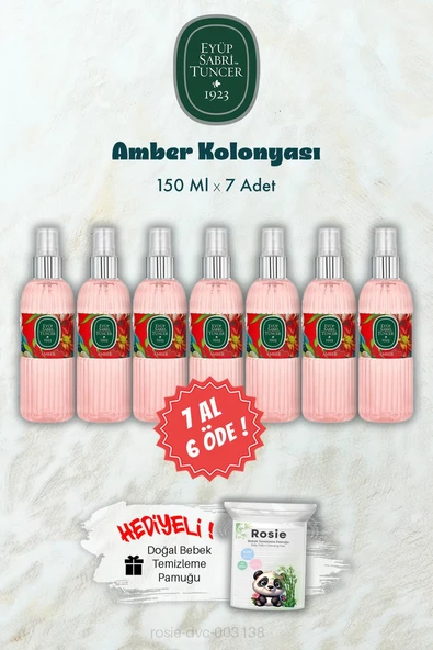 Amber Kolonyası 150 ML 7 AL 6 ÖDE ve ROSIE Hediye ürün görseli