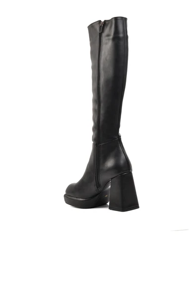 Pierre Cardin Siyah Kadın Topuklu Çizme - 4